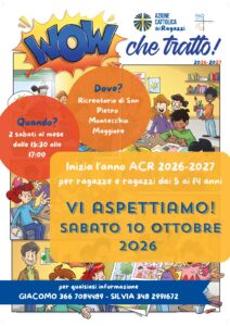 Inizia l’anno ACR 2026-2027